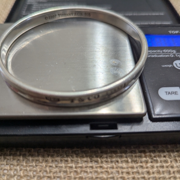 EUC Tiffany & Co. Silver Bangle Bracelet - Picture 6 of 8